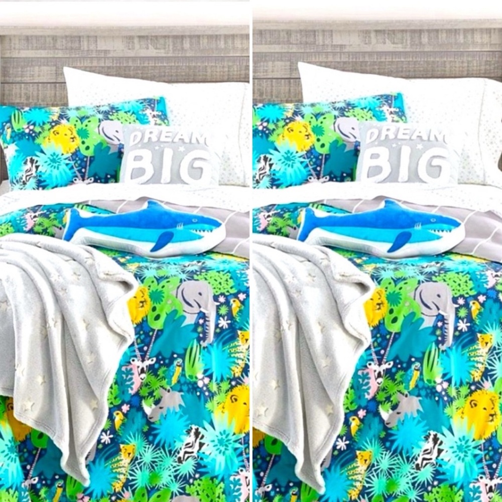 Macys Charter’s Club 2pc Jungala Kids Comforter TWIN 2-sets perfect for BUNKBEDS